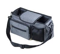 Giwnhvx Passeggino Organizzatore Bottiglia Porta Bottiglia Pannolini Maternità Borsa Accessori per Trasporto Portatile Grigio