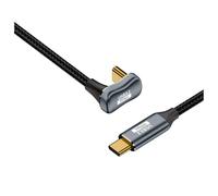 Giwnhvx PD 100 W USB C a Tipo C Gomito OTG Dati USB 3.2 Gen 2 10 Gbit/S Sincronizzazione Dati 5A Alimentazione 4K60 Hz, B