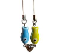 Giwnhvx Pendente A Forma di Pesce per San, Ciondolo per Borsa per Cellulare, Souvenir per Le Feste, Regalo per La Persona Amata, Regalo Blu e Verde