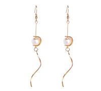 Giwnhvx pendente,orecchini lunghi di perla, minimalista, ete, geometrico, moda, accessori per le donne,