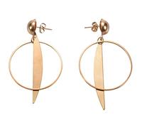 Giwnhvx Pendre de Goccia Orecchini rotondi lunghi d'Ete Ramo Geometrico Moda