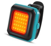 Giwnhvx per bicicletta da montagna per la notte, luce ricaricabile tramite USB, extra , torcia posteriore con avviso blu-rosso.