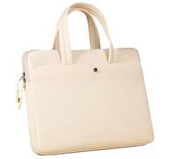 Giwnhvx per tablet da 15 a 15,6 pollici, impermeabile per computer portatile, borsa beige