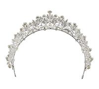 Giwnhvx Perline Corone Strass Diadema Fascia Da Sposa Dei Capelli Principessa Moda Matrimonio Accessori Per Capelli