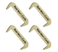 Giwnhvx Pettine in legno divertente per uomo calvo, regalo a sorpresa per uomo calvo, artigianato senza denti, pettine calvo, A