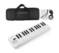 Giwnhvx Pianoforte Elettronica Pieghevole 61 Tastiera Pianoforte Elettronico Multifunzionale con Display LED, Piano Digitale
