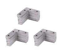 Giwnhvx Piastre di fissaggio piatte a forma di L, 50 mm x 50 mm x 1 mm, 90 pezzi
