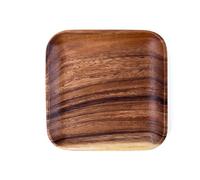 Giwnhvx Piatti In Legno di Noce Piatto Quadrato per Snack In Legno Torta Dessert Frutta Servire Piccoli Piatti per Sushi Set di Piatti
