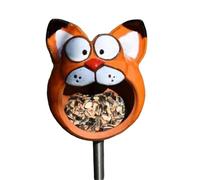 Giwnhvx Picchetti da giardino - Mangiatoie per uccelli, mangiatoie per uccelli all'aperto, mangiatoie per uccelli in resina animale, regali di decorazione del cortile del giardino B
