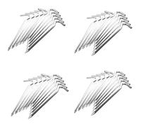 Giwnhvx Picchetti in metallo da 18 cm di lunghezza, resistenti, per campeggio/gazebo/tenda/tende da sole, 40 picchetti
