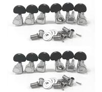 Giwnhvx Picchetti per chiave di regolazione corda per chitarra 12 pezzi/pulsanti testa macchina (per sinistra e ) per chitarra elettrica acustica