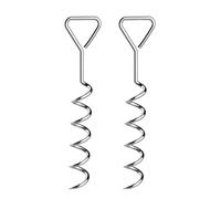 Giwnhvx Picchetti Trampolino Kit Ancoraggio Trampolino a Forma di Cavatappi, Picchetti a Spirale in Acciaio, da Pavimento per Altalena Tende Trampolini,A