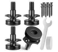 Giwnhvx Piedini di livellamento regolabili, 3/8"-16, kit di dadi a T per mobili e tavoli, livellatori per gambe resistenti, confezione da 4