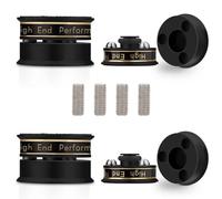 Giwnhvx Piedino nero per altoparlante HiFi con isolamento a punta per assorbimento degli urti, compatibile con giradischi in vinile