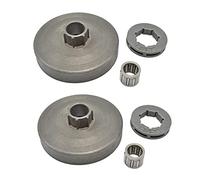 Giwnhvx Pignone per motosega 3/8-7T con tamburo frizione per motosega da 45 cc, 52 cc, 58 cc, parti di ricambio