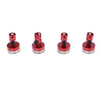 Giwnhvx Pilastro del guscio 'automobile magnetico in metallo rosso pilastro della scocca 'automobile RC per 1/10 per Axial SCX10 TRX4 D90 Redcat