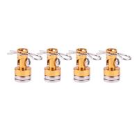 Giwnhvx Pilastro di Guscio Magnetico per Auto in Metallo Giallo Pilastro di Guscio Auto RC per 1/10 per Axial SCX10 TRX4 D90 Redcat