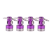 Giwnhvx Pilastro di Guscio Magnetico per Auto in Metallo Viola Pilastro di Guscio Auto RC per 1/10 per Axial SCX10 TRX4 D90 Redcat