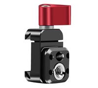 Giwnhvx Pinza di fissaggio per fotocamera a sgancio rapido, clip di fissaggio per binario, foro 1/4 3/8 per supporto monitor microfono luce video 20 mm, estensione cursore giunto cardanico