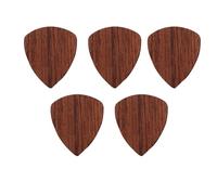 Giwnhvx Plettri in legno, plettri in legno, per chitarra elettrica, acustica o bassa, in palissandro