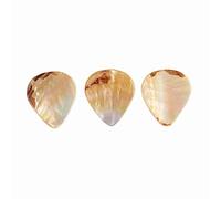 Giwnhvx Plettri per chitarra, 3 pezzi, serie Toni di conchiglia madreperla grande forma di goccia plettri lucidati a mano