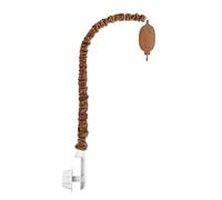 Giwnhvx Porta campana da letto con telaio in finto legno e rivestimento in tessuto, ciondolo a campana da letto in finto legno, scatola musicale in legno