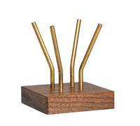 Giwnhvx Porta carta filtrante per caffè Mensola filtro in ottone rame supporto per carta filtro base in legno accessori per caffè RackB