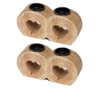 Giwnhvx Portacandele a forma di cuore per candele riscaldatore piatto candele matrimonio rustiche decorazione camera di San