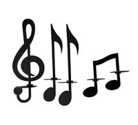 Giwnhvx Portacandele a forma di note musicali da fissare alla parete, porta candele a forma di note musicali da appendere.