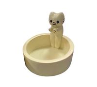 Giwnhvx Portacandele con Gattino in Resina Portacandele Profumato Carino Candeliere per Aromaterapia con Gattino Regalo Durevole Facile da Installare Facile da Usare A