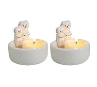 Giwnhvx Portacandele di Gatto di Coppia, Candela di Aromaterapia, Candeliere Decorazione della Casa del Gatto, Regalo per gli Amanti delle Donne