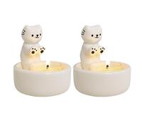 Giwnhvx Portacandele Kitty, Candela di Aromaterapia, Bel candelabro per la decorazione della casa in gatto, regalo per gli amanti delle donne