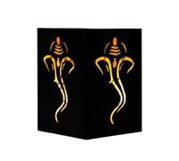 Giwnhvx Portacandele Lotus Luci esterne per Patio + portacandele di Halloween con motivo Lotus per feste festive a Diwali A facile da usare