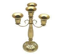 Giwnhvx Portacandele Multi-Bras Portacandele da Padrona di Nozze Portacandele Design Vintage Top Elegante Portacandele Dorato
