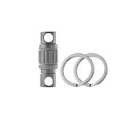Giwnhvx Portachiavi in lega di titanio High-End Blocco a molla per auto Mini anello rotante universale Fibbia-grano verticale [Stone Wash] Facile da installare