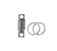 Giwnhvx Portachiavi in lega di titanio High-End Blocco a molla per auto Mini anello rotante universale Fibbia-linee orizzontali [Stone Wash] Facile da usare