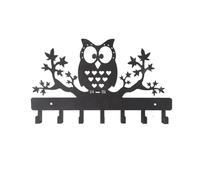 Giwnhvx Portachiavi in metallo con 7 ganci a forma di gufo, gancio per chiavi, organizer per chiavi