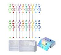 Giwnhvx Portachiavi in perle chiusura a moschettone catena in perline portachiavi fai da te componente catena chiave per forniture di fabbricazione