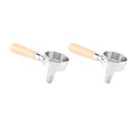 Giwnhvx Portafiltro per tè con manico in legno e vestito da 58 mm, per macchina da caffè/teapresso/design per bustina di tè e tè rotto, 2 pezzi