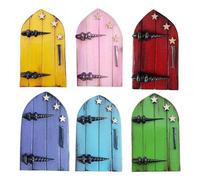 Giwnhvx Porte Fatate per da Esterno e D'Albero, Mini Porte Fatate per La Decorazione della Camera dei Bambini, Porta in Miniatura Porta della Casa delle Fate