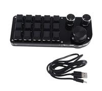 Giwnhvx Programmazione Macro Personalizzato 15 Tasti 3 Manopole Tastiera RGB Copia Incolla Mini Pulsante Photoshop Gaming Tastiera Meccanica Hotswap A Facile da Usare
