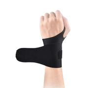 Giwnhvx Protezione da polso regolabile per uomini e donne, per distorsioni del polso, tutore e dolore alla guaina tendinea, colore: nero