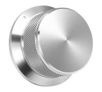 Giwnhvx Pulsante zigrinato solido per potenziometro Volume, pulsante zigrinato solido per controllo volume e tono audio, pulsante zigrinato per amplificatore di potenza audio.