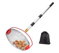Giwnhvx Raccoglitore per dadi da giardino, in acciaio inox, adatto per pigne, raccolta rifiuti di noce, palla grande