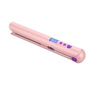 Giwnhvx Raddrizzatore e Bigodino ricaricabili USB portatili con Power Bank Travel Flat Hair Wand Wireless Straightening C