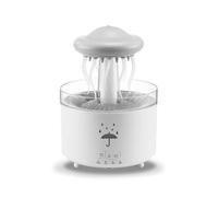 Giwnhvx Raindrop - Nebulizzatore per camera da letto, ufficio, diffusore con luci a LED a 7 colori, 300 ml, nebulizzatore dinamico Medusa, presa EU