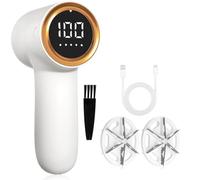 Giwnhvx Rasoio in tessuto, anti-pelucchi per abbigliamento con display a LED, rimovibile ricaricabile tramite USB, rasoio per peluche, facile da usare