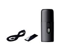 Giwnhvx Rasoio per peli del naso sia per uomini che per donne con display LCD, lama a doppio bordo, ricaricabile tramite USB, taglianaso