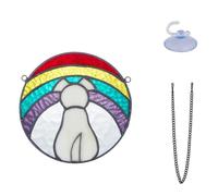 Giwnhvx Regali commemorativi rotondi per animali domestici, simpatia per la perdita di un animale domestico, stile di decorazione perfetto per gli amanti dei cani