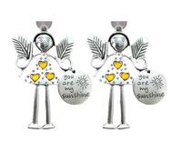 Giwnhvx Regalo per Gli Amici, Piccoli Ornamenti Pendenti, Decorazione con, Regalo di Decorazione per L'Amicizia di Natale, Regalo per Gli Amici, Giallo